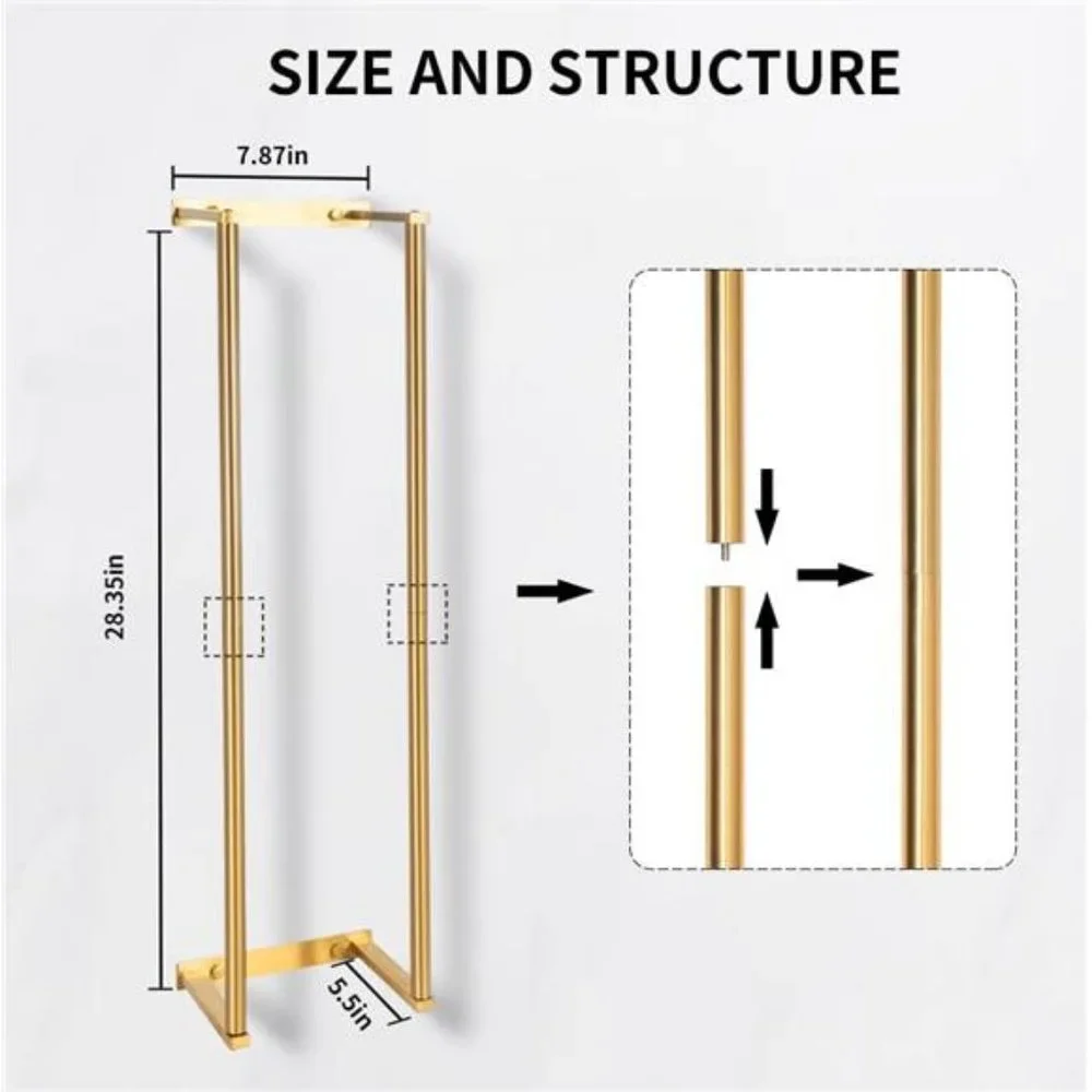 Towel Racks for Bathroom Wall Mounted, Stainless Steel Bath Towel Holder